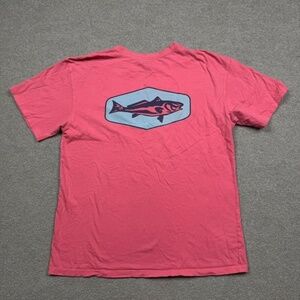 Southern Lure Pocket Graphic T Shirt Size L Pink Short Sleeve Fishing Outdoors